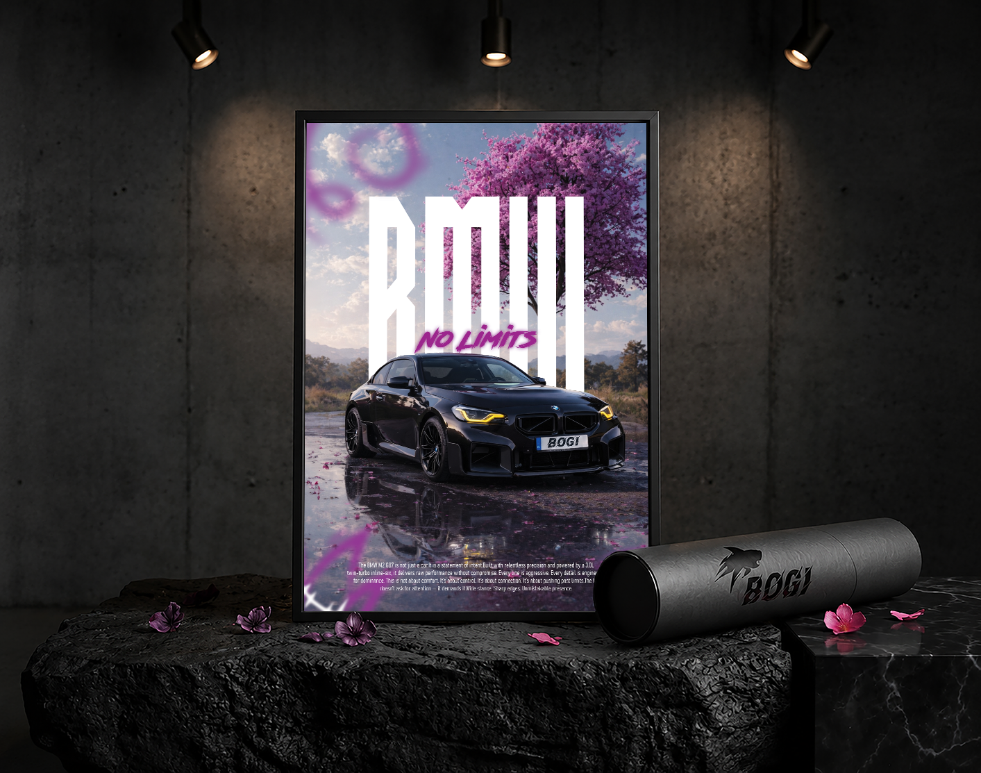 Plakat BMW M2 G87 CHERRY